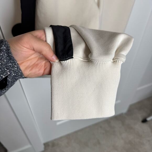 Sweaty Betty Riley Cream Black Thick Cuffed Sweatpants Joggers Size XS - Picture 6 of 7